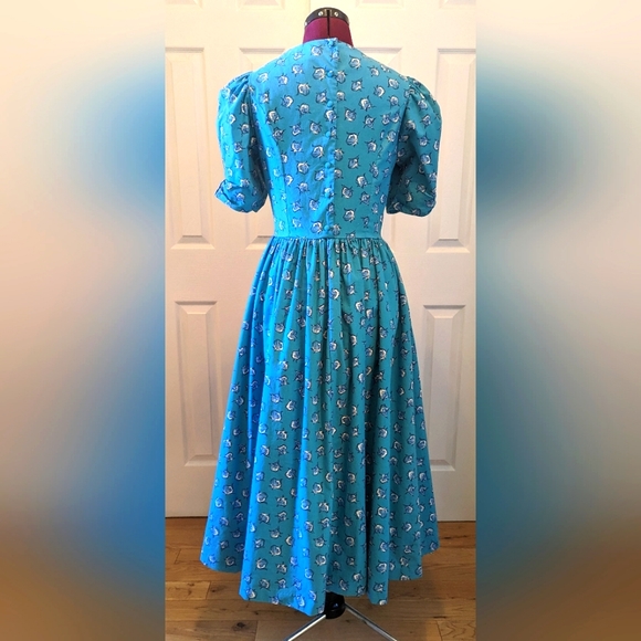 Vintage Laura Ashley Summer Cotton Dress, 12, EUC - Picture 2 of 9